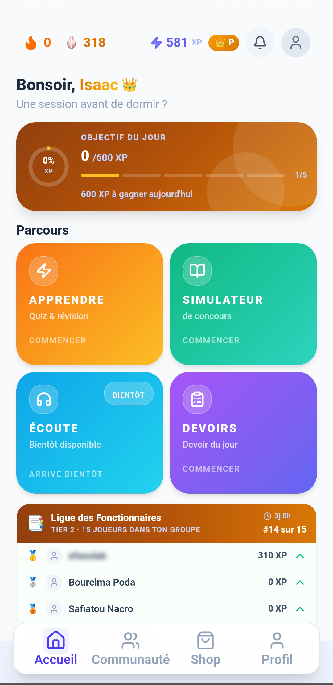 Dashboard ConcoursLAB